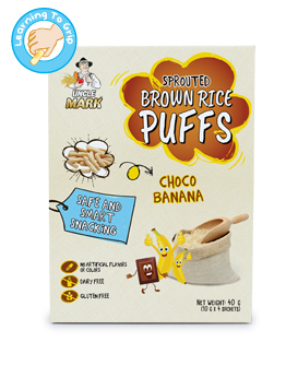Uncle Mark,Sprouted Brown Rice Puffs with Choco Banana