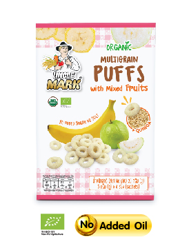 Uncle Mark,Multigrain Puffs Mixed Fruits (Banana , Guava & papaya)
